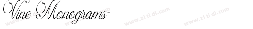Vine Monograms字体转换